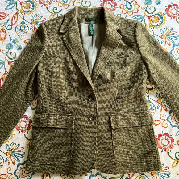 Lauren Ralph Lauren Jackets & Blazers - Vintage Lauren Ralph Lauren Green Label Wool Jacket/Blazer Size 16 EUC